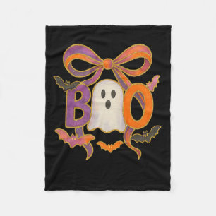 Coquette Boo Niedlich Ghost Spooky Funny Halloween Fleecedecke