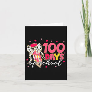 Coquette Bow 100 Tage Schulstift Mädchen Kinder Karte