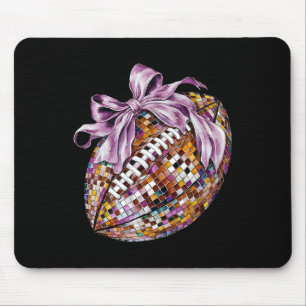 Coquette Bow American Football Sport Game Day Dank Mousepad
