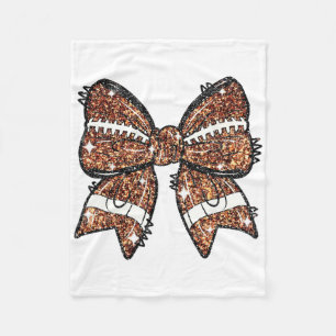 Coquette Bow American Footll Game Day Erntedank Fleecedecke