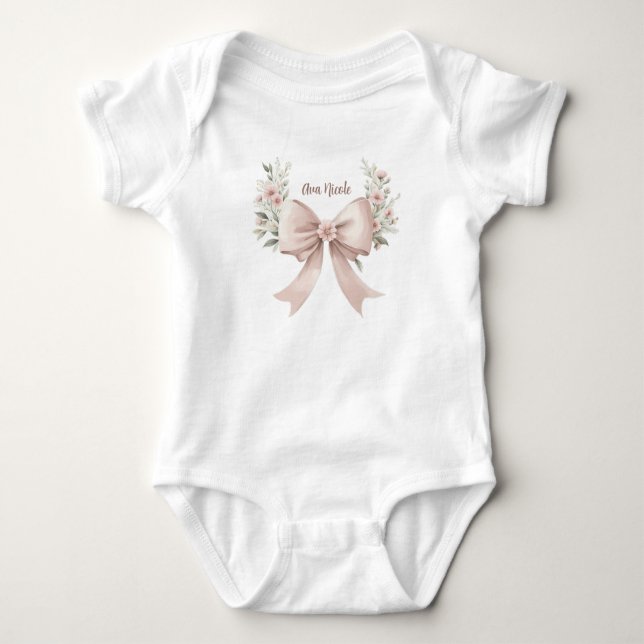 Coquette Bow Baby Strampler (Vorderseite)