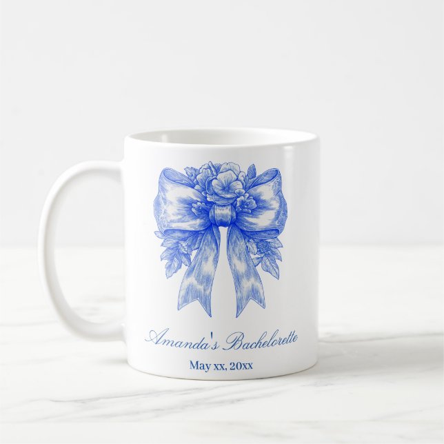 Coquette Bow Bachelorette Kaffeetasse (Links)