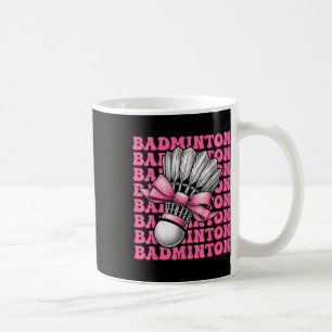 Coquette Bow Badminton Player Shuttle Girl Mama Bu Kaffeetasse