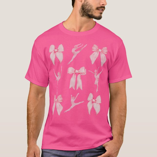Coquette Bow Ballett Tanzlehrerin Coquette Frauen  T-Shirt (Vorderseite)