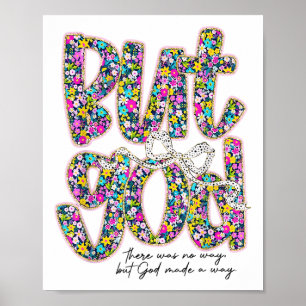 Coquette Bow Bibel Jesus Religiöse Christliche Flo Poster