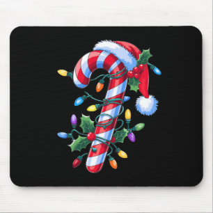 Coquette Bow Candy Cane Niedliche Weihnachten für  Mousepad