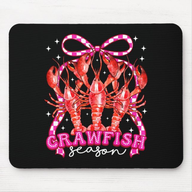Coquette Bow Crawfish Boil Season For Men Women Ki Mousepad (Vorne)