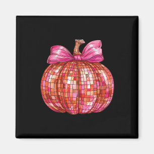 Coquette Bow Disco Ball Pumpkin Niedlich Girly Hal Magnet