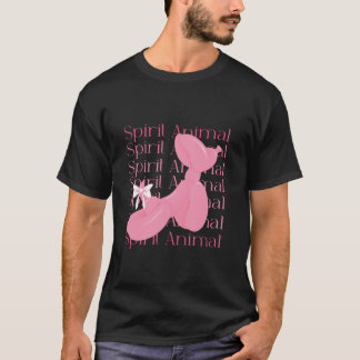 Coquette Bow Dog Ballon Animal Pink Girls My Spir T-Shirt