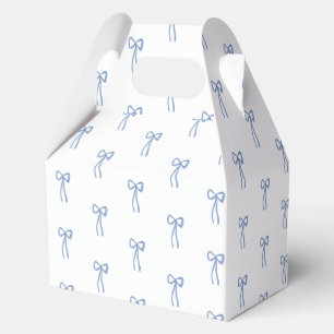 Coquette Bow Etwas Blue Brautparty Gefallen Geschenkschachtel
