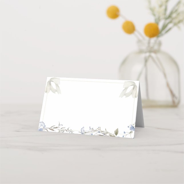 Coquette Bow Food Label oder Platzkarte (Vorderseite)