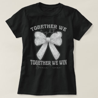 Coquette Bow Gehirn Tumor Awareness Ästhetik T-Shirt