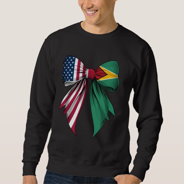Coquette Bow Guyana Roots Heritage Guyanese Prix Sweatshirt (Vorderseite)