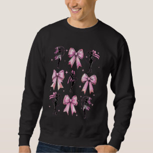 Coquette Bow Hula Hoop Hooping Hoop Dancer Girl Wo Sweatshirt