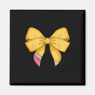 Coquette Bow Lehrer Student zurück zur Schule glüc Magnet