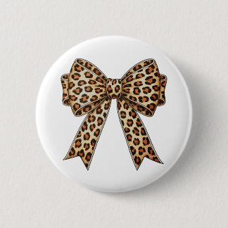 Coquette Bow Leopard Cheetah Sublimation Button