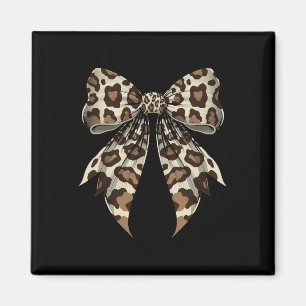 Coquette Bow Leopard Muster Halloween Kostüm Magnet