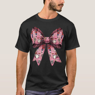 Coquette-Bow-Marching-Band-Musikerin-Muster Mädche T-Shirt