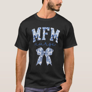 Coquette Bow MFM mütterliche fetale Medizin Kranke T-Shirt