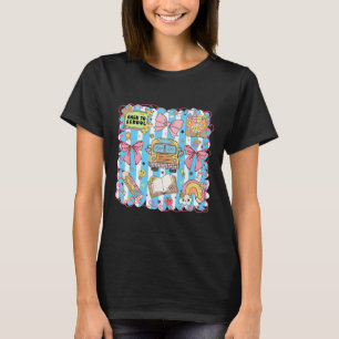Coquette Bow Niedlich School Bus Schüler zurück T-Shirt