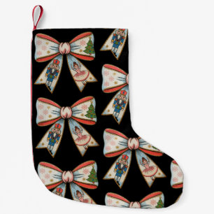 Coquette Bow Nutcracker Weihnachtsfeiertag Kleiner Weihnachtsstrumpf