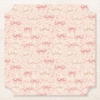 Coquette Bow Pattern Untersetzer