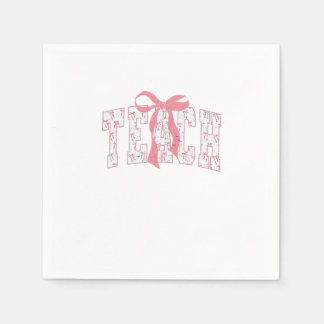 Coquette Bow Pencil Design Lehrer Serviette