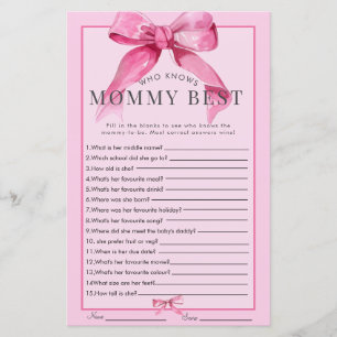 Coquette Bow   Pink Baby Girl Duschspiel