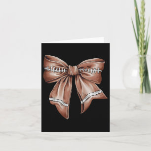 Coquette Bow Pumpkin American Footll Erntedank Karte