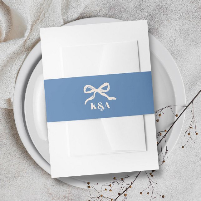 Coquette Bow Retro Wedding Einladungsbanderole (Von Creator hochgeladen)