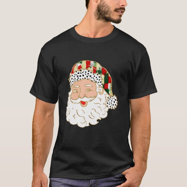 Coquette Bow Santa Claus Weihnachten P T-Shirt (Vorderseite)
