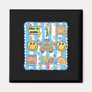 Coquette Bow School Bus Funny Back To School Lehre Magnet