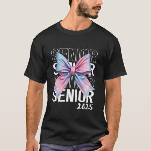 Coquette Bow Senior 2025 Class of 2025 Abschluss T-Shirt