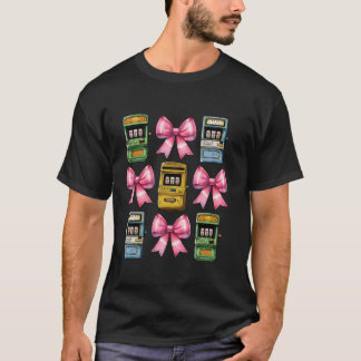 Coquette Bow Slot Machine Gambling Gambler Mütter T-Shirt