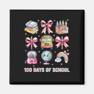 Coquette Bow Student Lehrer 100 Tage der Schule 8 Magnet