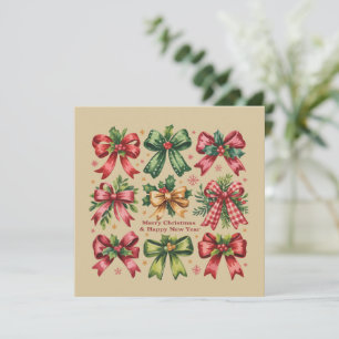 Coquette Bow Weihnachten Weihnachtsfeiertag Vintag