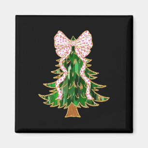 Coquette Bow Weihnachtsbaum Xmas Holiday Girly Wom Magnet