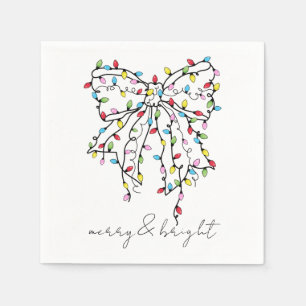 Coquette Bow Weihnachtslicht Weihnachts-Party Serviette