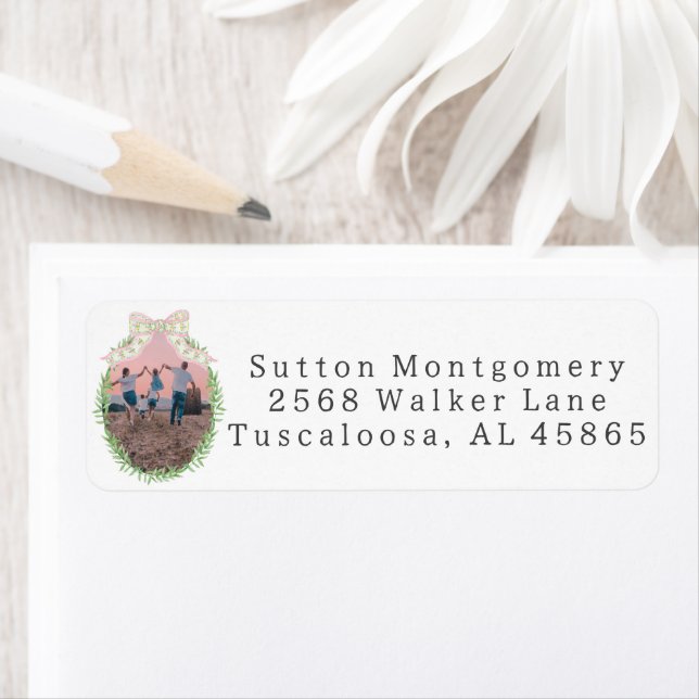 Coquette Bow Wreath-Frame-Adresse (Insitu)