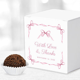 Coquette Bows Baby Girl Dusche Vielen Dank Geschenkschachtel