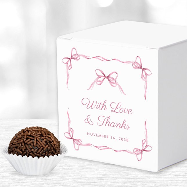 Coquette Bows Baby Girl Dusche Vielen Dank Geschenkschachtel (Von Creator hochgeladen)