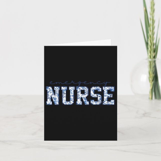 Coquette Bows Er Nurse Karte (Vorderseite)