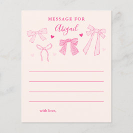 Coquette Bows Girl Birthday Time Kapsel Botschaft