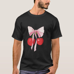 Coquette Bows mit Kirschen Niedlich Coquette Girl  T-Shirt