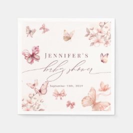 Coquette Butterfly | Butterflies Babydusche Serviette