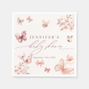 Coquette Butterfly   Butterflies Babydusche Serviette