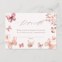 Coquette Butterfly | Schmetterlinge Windeln Begleitkarte