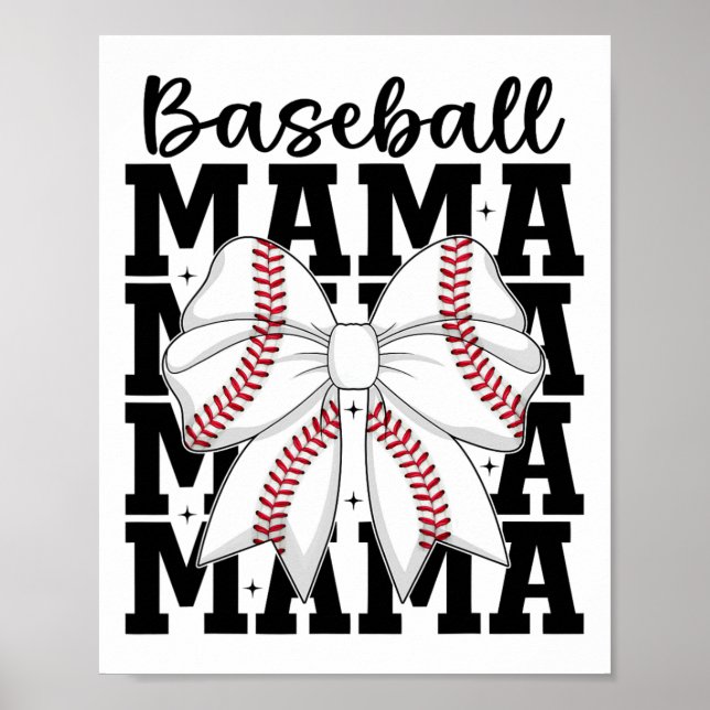 Coquette Bysebyll Bow Bysebyll Mama Mütter Day Bys Poster (Vorne)