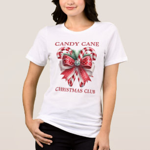 Coquette Candy Cane Tri-Blend Shirt