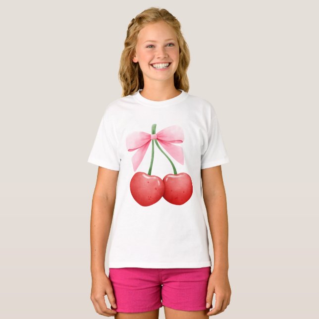 Coquette Cherries T-Shirt (Vorne ganz)